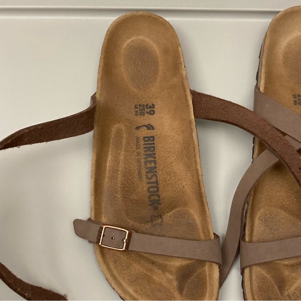 Birkenstock Tan Leather Sandals - Picture 3 of 10